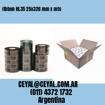 ribbon HL35 25×326 mm x mts