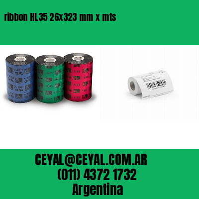ribbon HL35 26×323 mm x mts