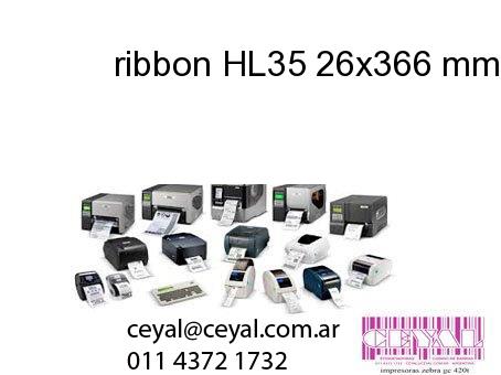 ribbon HL35 26x366 mm x mts
