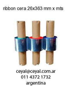 ribbon cera 26x363 mm x mts