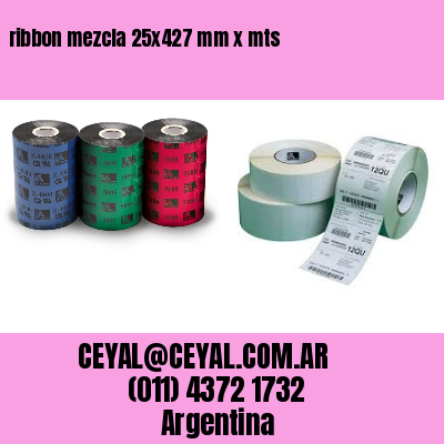 ribbon mezcla 25×427 mm x mts