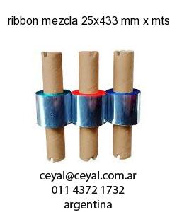 ribbon mezcla 25x433 mm x mts