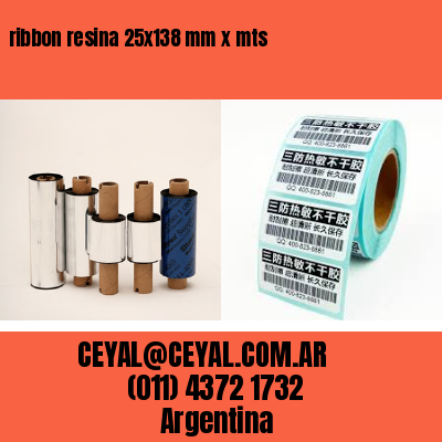 ribbon resina 25×138 mm x mts
