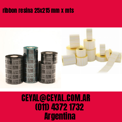 ribbon resina 25×215 mm x mts