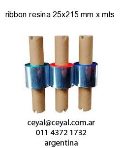 ribbon resina 25x215 mm x mts