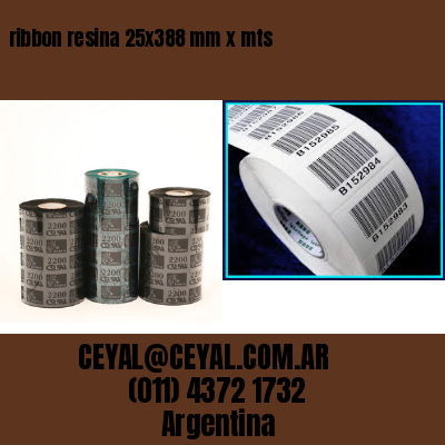 ribbon resina 25×388 mm x mts