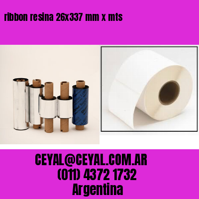 ribbon resina 26×337 mm x mts
