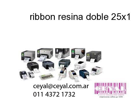 ribbon resina doble 25x109 mm x mts