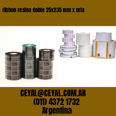 ribbon resina doble 25×235 mm x mts