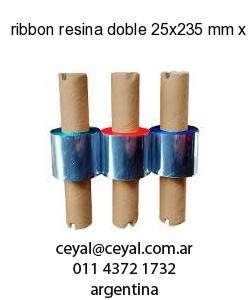 ribbon resina doble 25x235 mm x mts