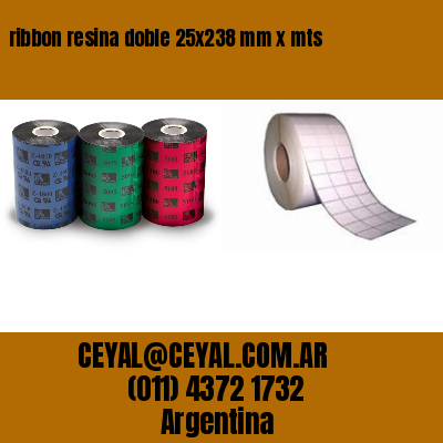 ribbon resina doble 25×238 mm x mts