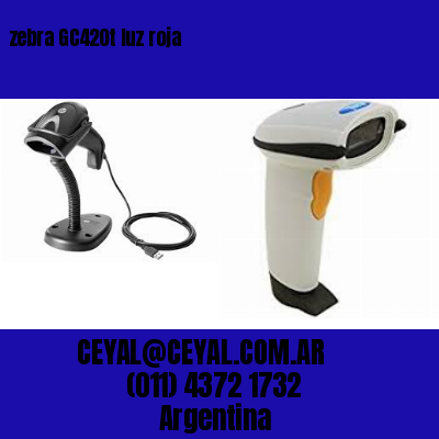 zebra GC420t luz roja