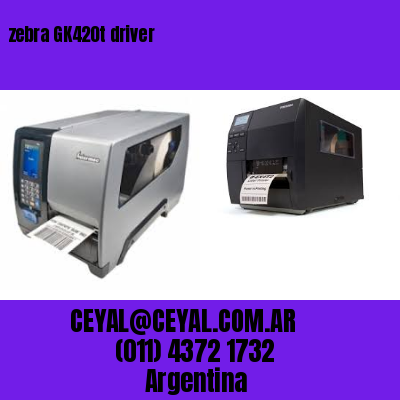 zebra GK420t driver