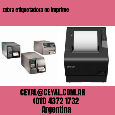zebra etiquetadora no imprime
