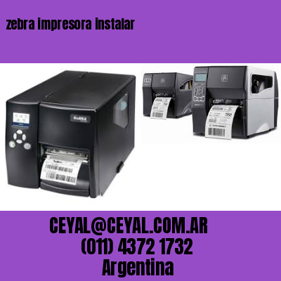 zebra impresora instalar