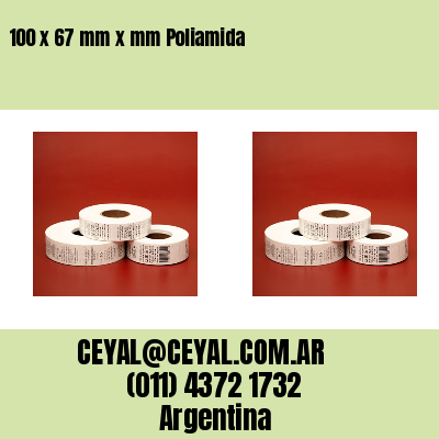 100 x 67 mm x mm Poliamida