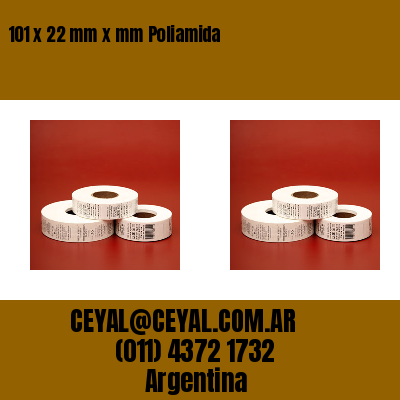 101 x 22 mm x mm Poliamida