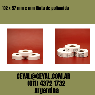 102 x 57 mm x mm Cinta de poliamida
