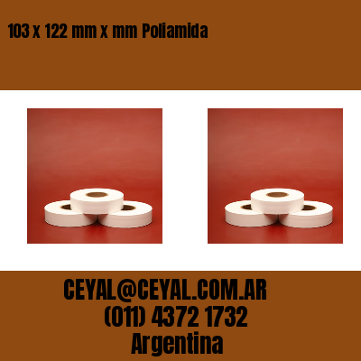 103 x 122 mm x mm Poliamida