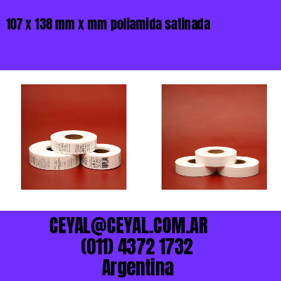 107 x 138 mm x mm poliamida satinada