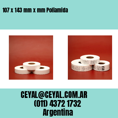 107 x 143 mm x mm Poliamida