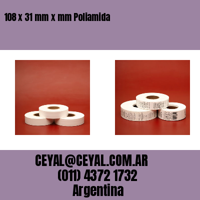 108 x 31 mm x mm Poliamida