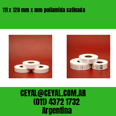 111 x 120 mm x mm poliamida satinada