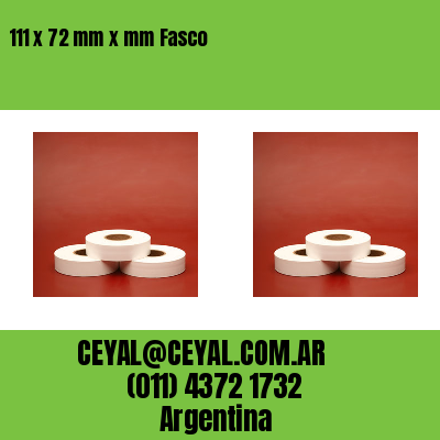 111 x 72 mm x mm Fasco