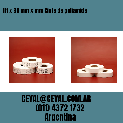 111 x 98 mm x mm Cinta de poliamida
