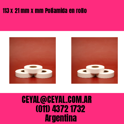 113 x 21 mm x mm Poliamida en rollo