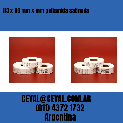 113 x 88 mm x mm poliamida satinada