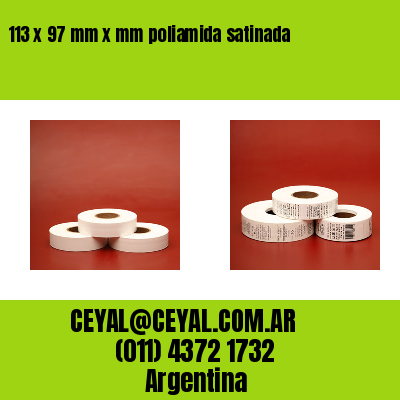 113 x 97 mm x mm poliamida satinada