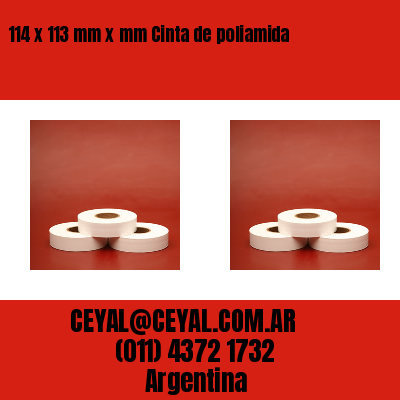114 x 113 mm x mm Cinta de poliamida