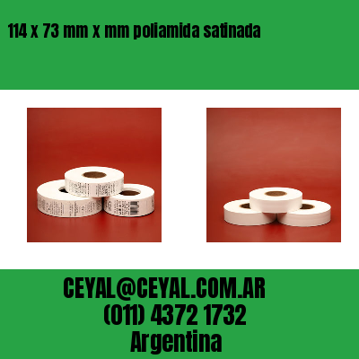114 x 73 mm x mm poliamida satinada