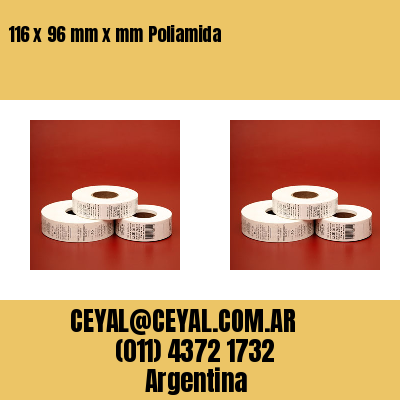 116 x 96 mm x mm Poliamida