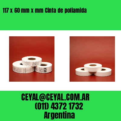 117 x 60 mm x mm Cinta de poliamida