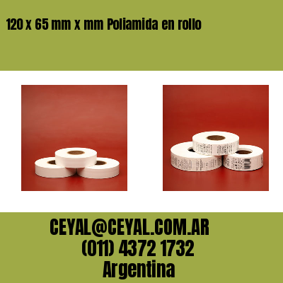 120 x 65 mm x mm Poliamida en rollo