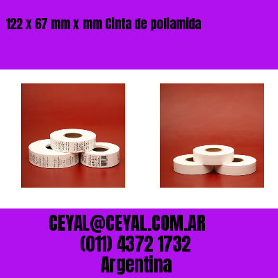 122 x 67 mm x mm Cinta de poliamida