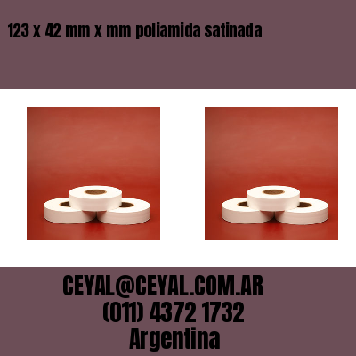 123 x 42 mm x mm poliamida satinada