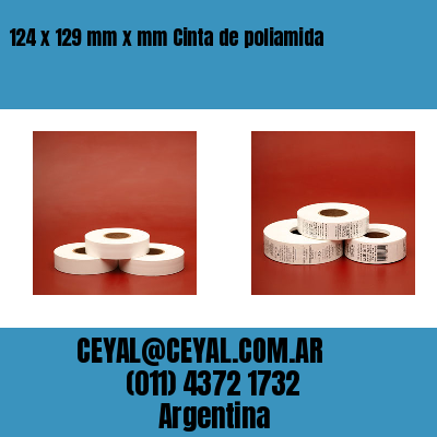 124 x 129 mm x mm Cinta de poliamida