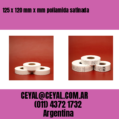 125 x 120 mm x mm poliamida satinada