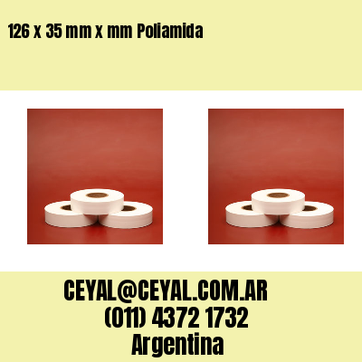 126 x 35 mm x mm Poliamida