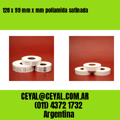 128 x 99 mm x mm poliamida satinada