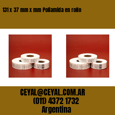 131 x 37 mm x mm Poliamida en rollo