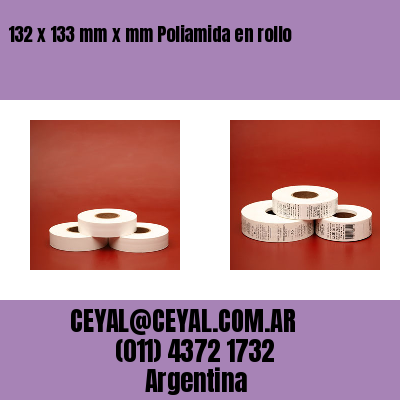 132 x 133 mm x mm Poliamida en rollo