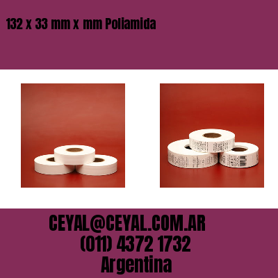 132 x 33 mm x mm Poliamida