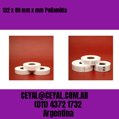 132 x 89 mm x mm Poliamida