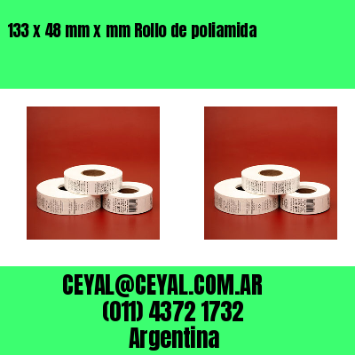 133 x 48 mm x mm Rollo de poliamida