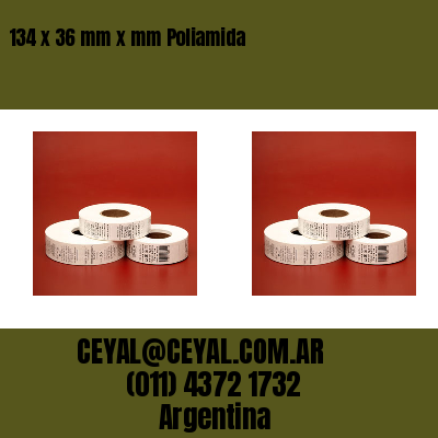 134 x 36 mm x mm Poliamida