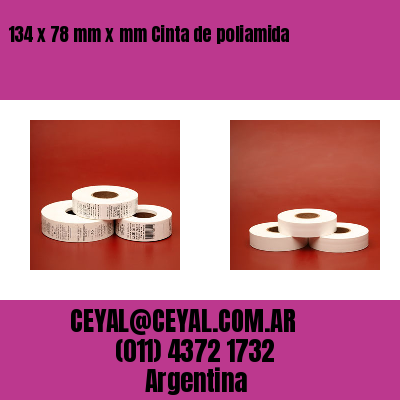 134 x 78 mm x mm Cinta de poliamida